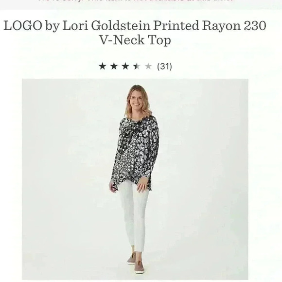 LOGO by Lori Goldstein XL Asymmetrical Hem Floral V-Neck Top Black Grey A389745 - Picture 2 of 14